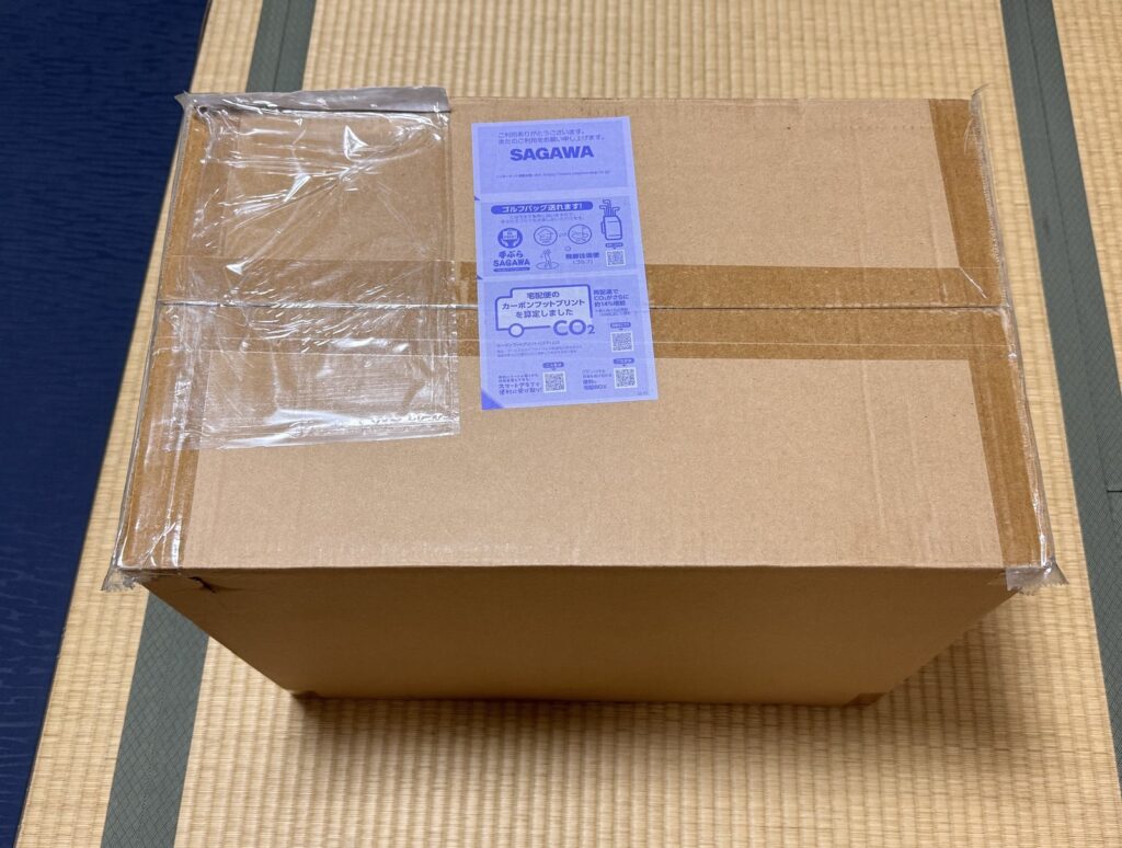 BBCHプライオボックスが届いた段ボール箱